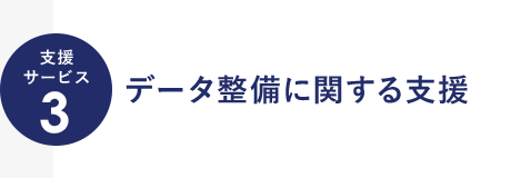 支援サービス3 データ整備に関する支援
